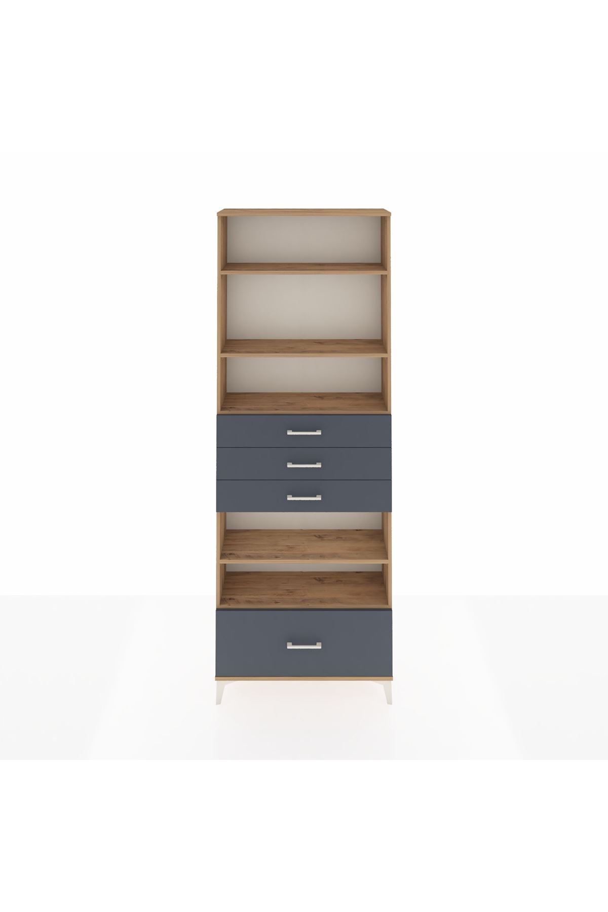 Arges Dolap 5 Raflı 4 Çekmeceli 88x30x243 - S33M020V8A