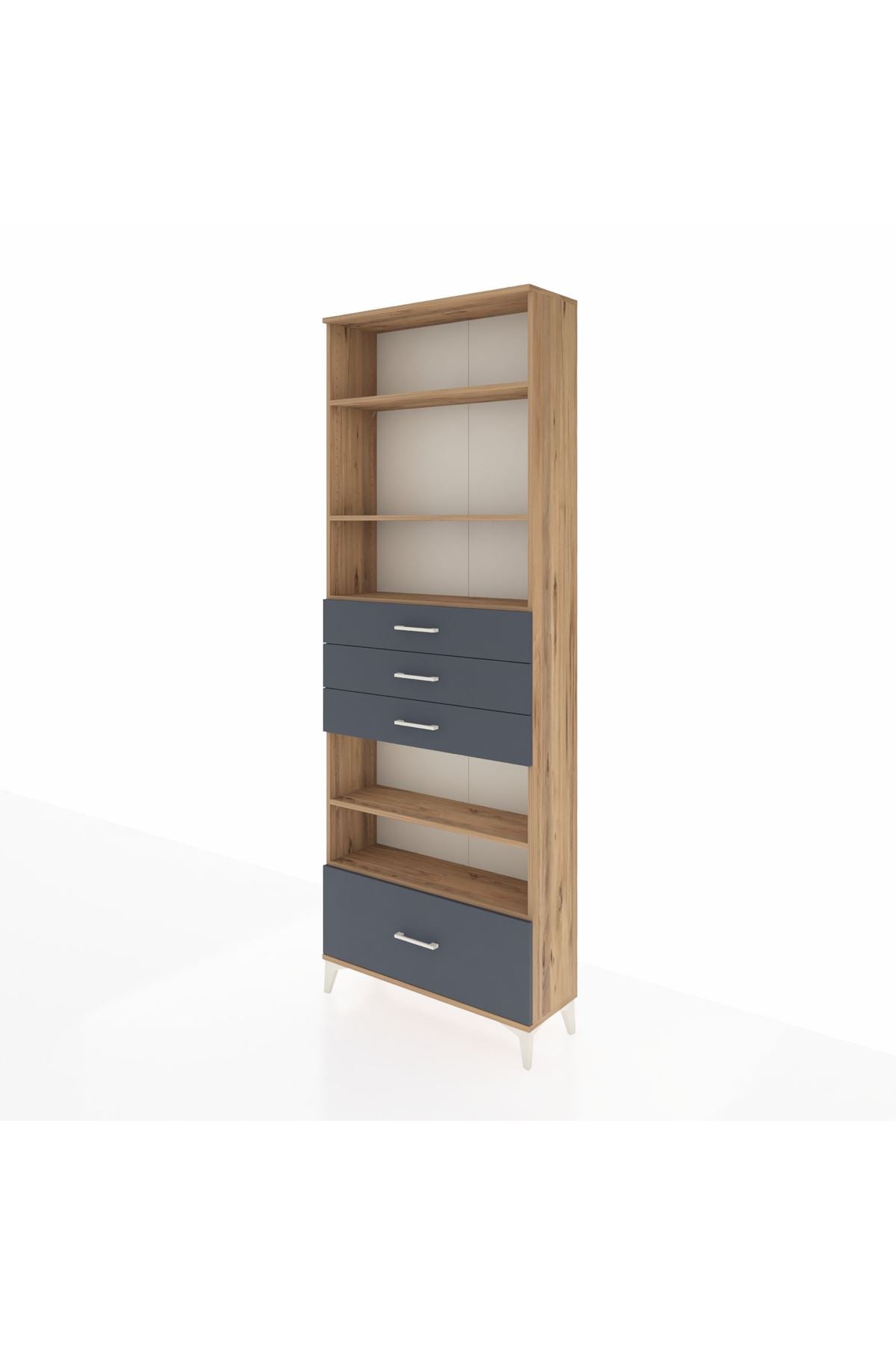 Arges Dolap 5 Raflı 4 Çekmeceli 88x30x243 - S33M020V8A