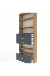Arges Dolap 5 Raflı 4 Çekmeceli 88x30x243 - S33M020V8A