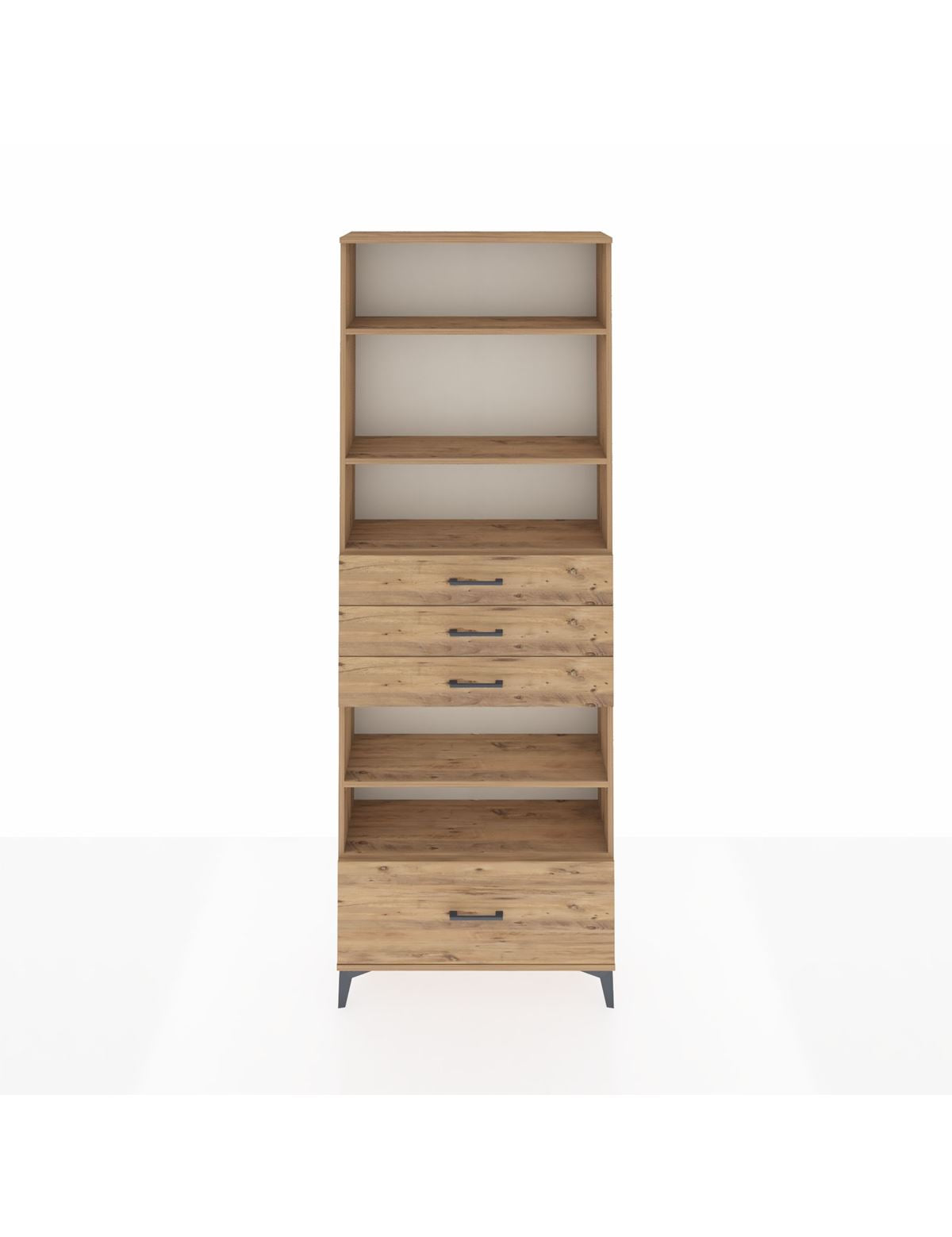 Arges Dolap 5 Raflı 4 Çekmeceli 88x30x243 - S33M020V9A