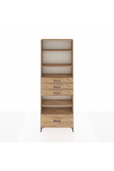 Arges Dolap 5 Raflı 4 Çekmeceli 88x30x243