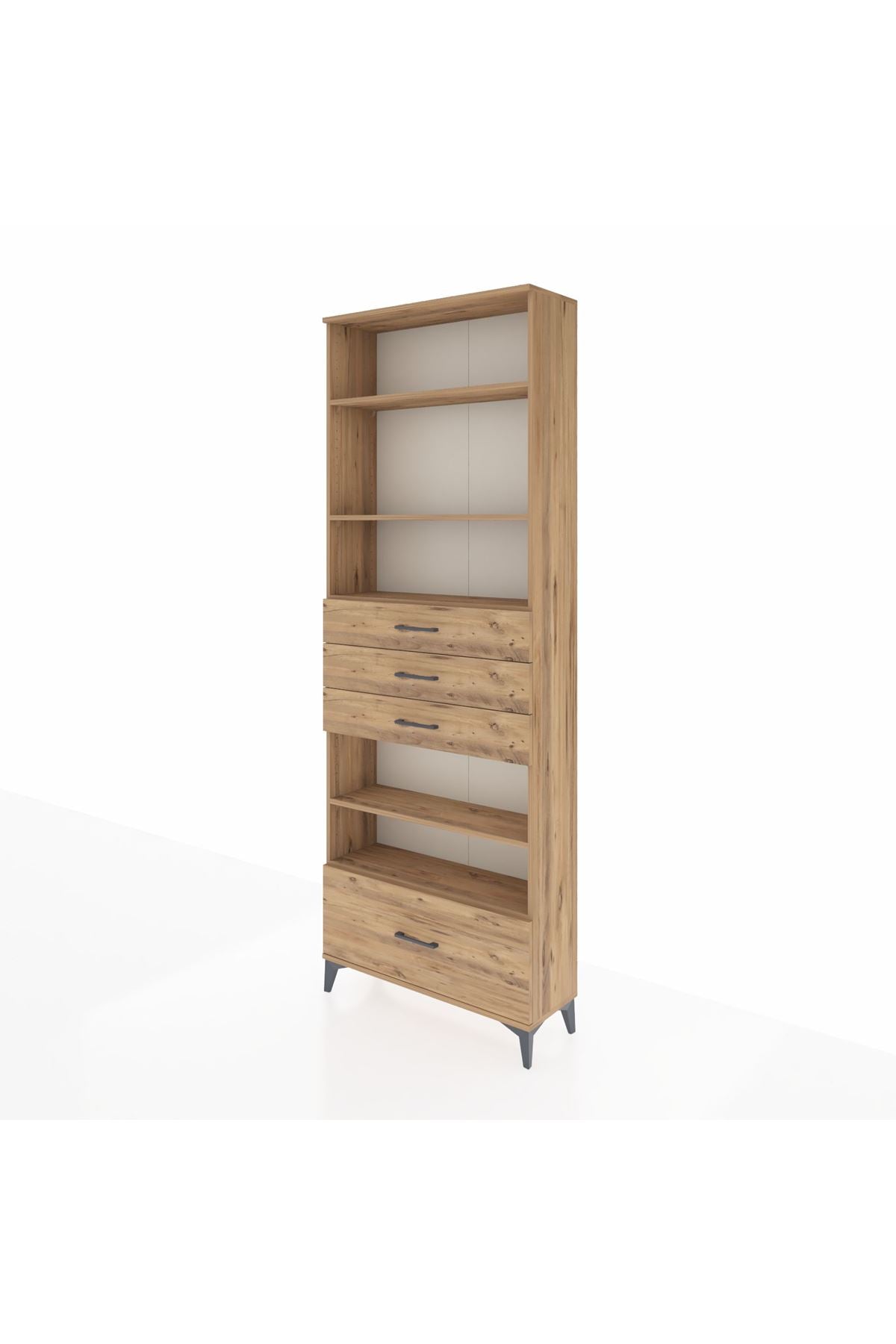 Arges Dolap 5 Raflı 4 Çekmeceli 88x30x243 - S33M020V9A