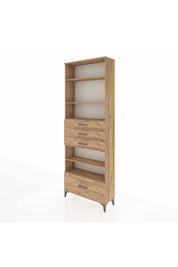 Arges Dolap 5 Raflı 4 Çekmeceli 88x30x243 - S33M020V9A