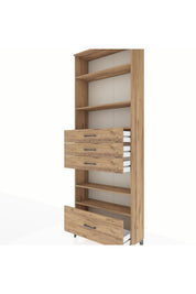 Arges Dolap 5 Raflı 4 Çekmeceli 88x30x243 - S33M020V9A