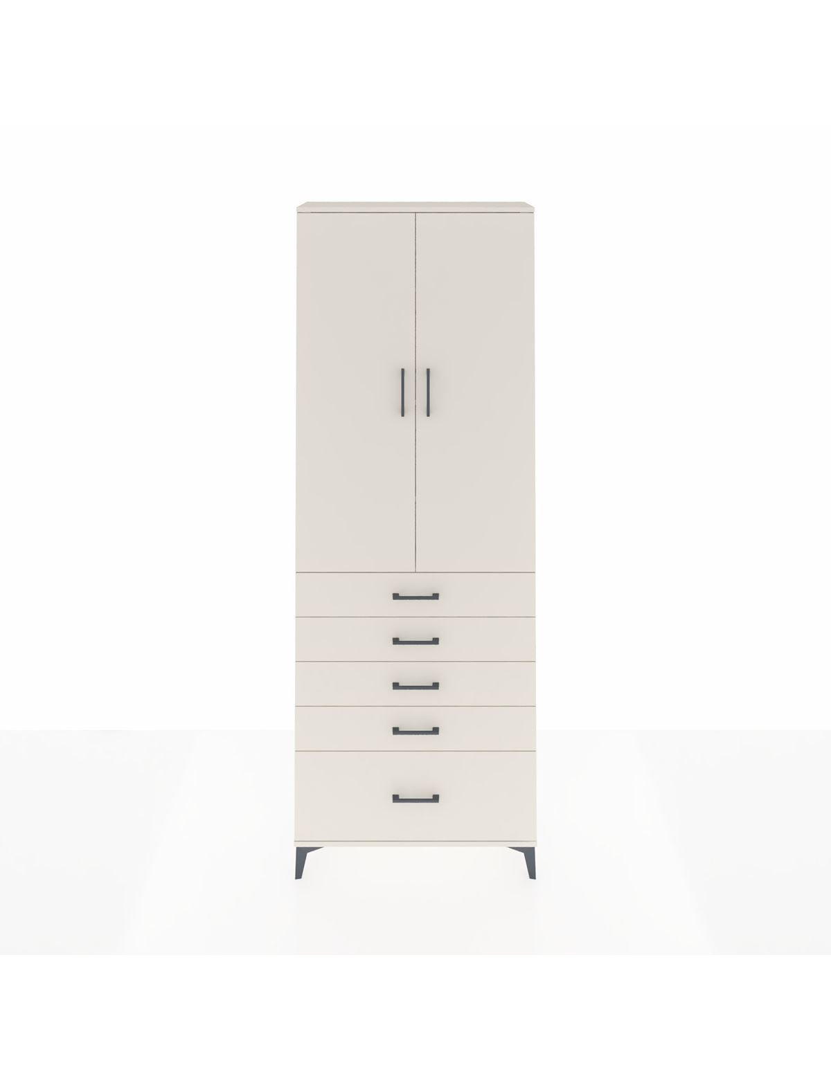 Arges Dolap 4 Raflı 5 Çekmeceli 2 Kapaklı 88x30x243 - S33M021V1A