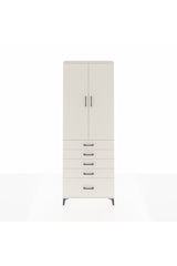 Arges Dolap 4 Raflı 5 Çekmeceli 2 Kapaklı 88x30x243