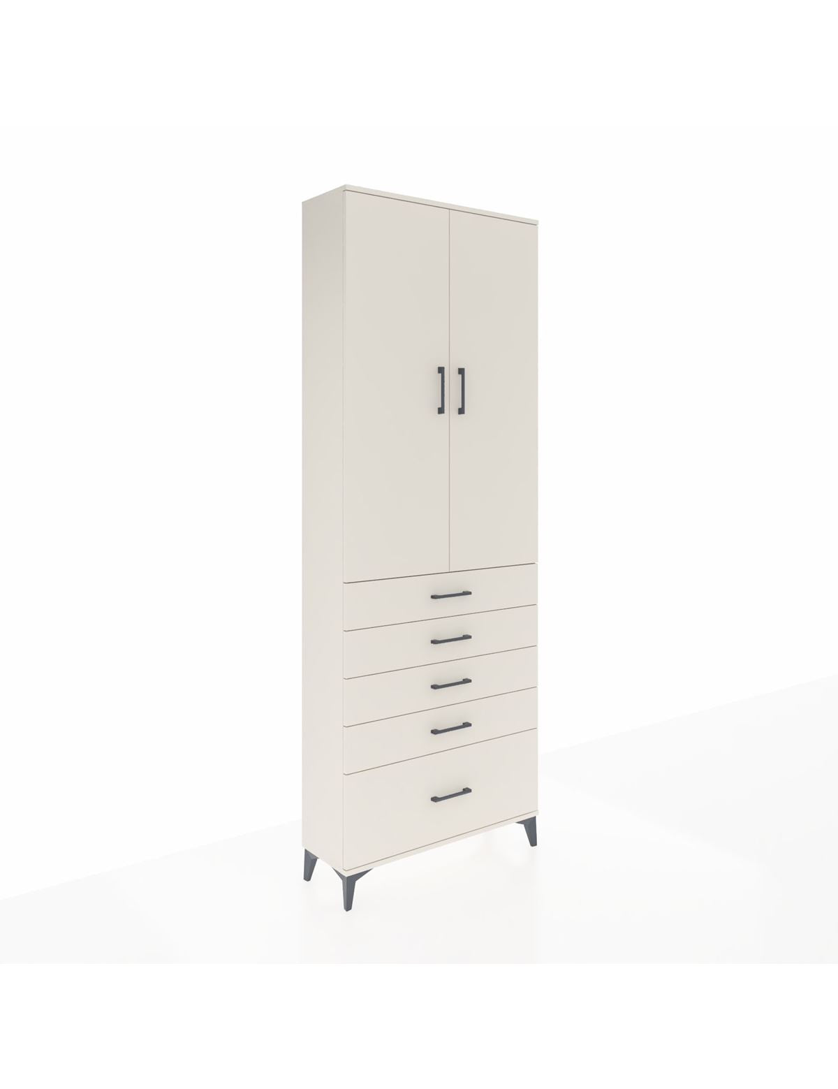 Arges Dolap 4 Raflı 5 Çekmeceli 2 Kapaklı 88x30x243 - S33M021V1A