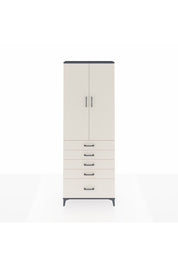 Arges Dolap 4 Raflı 5 Çekmeceli 2 Kapaklı 88x30x243 - S33M021V4A