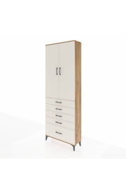 Arges Dolap 4 Raflı 5 Çekmeceli 2 Kapaklı 88x30x243 - S33M021V7A