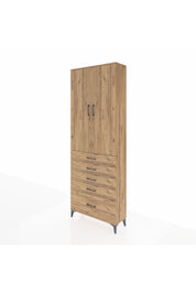Arges Dolap 4 Raflı 5 Çekmeceli 2 Kapaklı 88x30x243 - S33M021V9A