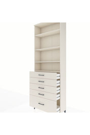 Arges Dolap 4 Raflı 5 Çekmeceli 88x30x243 - S33M022V1A
