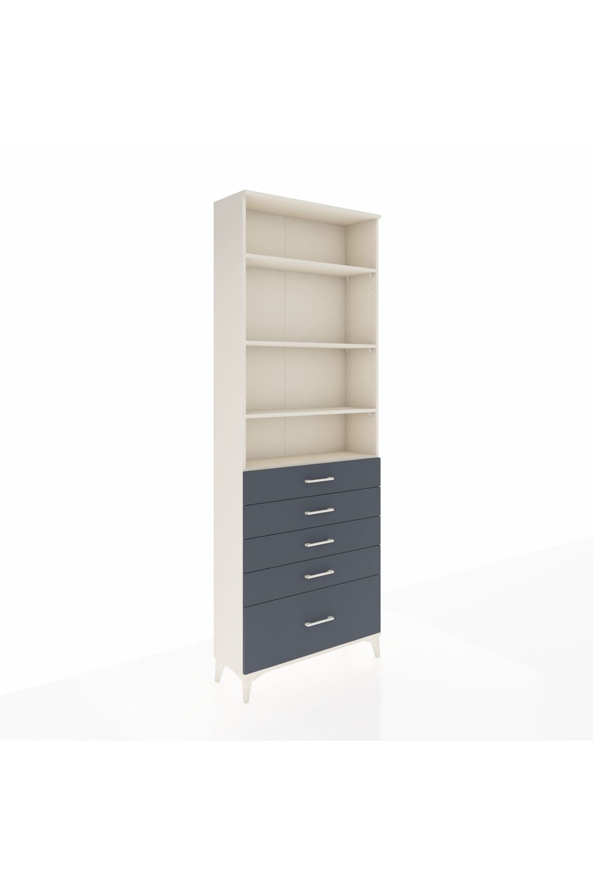 Arges Dolap 4 Raflı 5 Çekmeceli 88x30x243 - S33M022V2A