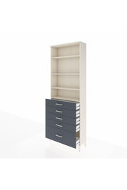 Arges Dolap 4 Raflı 5 Çekmeceli 88x30x243 - S33M022V2A