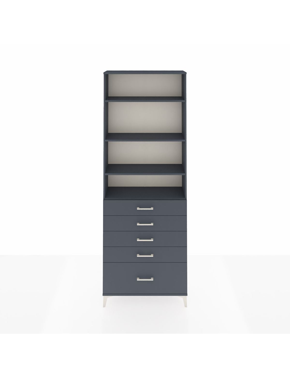 Arges Dolap 4 Raflı 5 Çekmeceli 88x30x243 - S33M022V5A