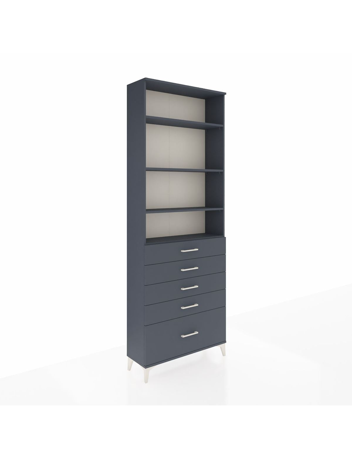 Arges Dolap 4 Raflı 5 Çekmeceli 88x30x243 - S33M022V5A
