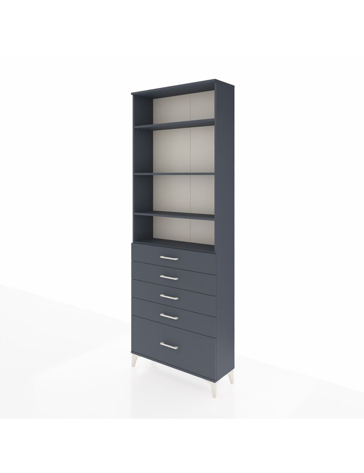 Arges Dolap 4 Raflı 5 Çekmeceli 88x30x243 - S33M022V5A