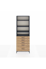 Arges Dolap 4 Raflı 5 Çekmeceli 88x30x243 - S33M022V6A
