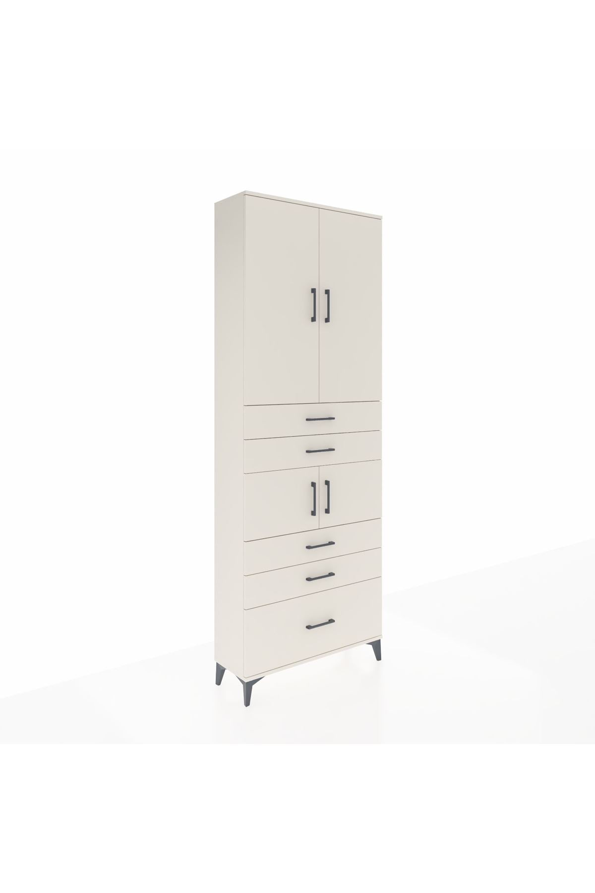 Arges Dolap 4 Raflı 5 Çekmeceli 4 Kapaklı 88x30x243 - S33M023V1A