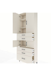 Arges Dolap 4 Raflı 5 Çekmeceli 4 Kapaklı 88x30x243 - S33M023V1A