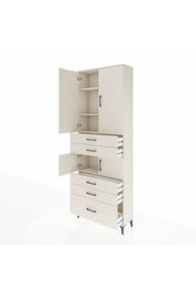 Arges Dolap 4 Raflı 5 Çekmeceli 4 Kapaklı 88x30x243 - S33M023V1A