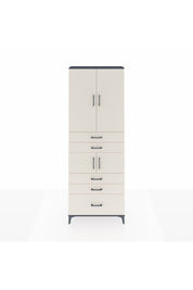 Arges Dolap 4 Raflı 5 Çekmeceli 4 Kapaklı 88x30x243 - S33M023V4A