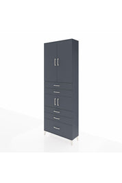 Arges Dolap 4 Raflı 5 Çekmeceli 4 Kapaklı 88x30x243 - S33M023V5A