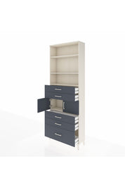 Arges Dolap 4 Raflı 5 Çekmeceli 2 Kapaklı 88x30x243 - S33M024V2A