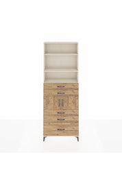 Arges Dolap 4 Raflı 5 Çekmeceli 2 Kapaklı 88x30x243 - S33M024V3A