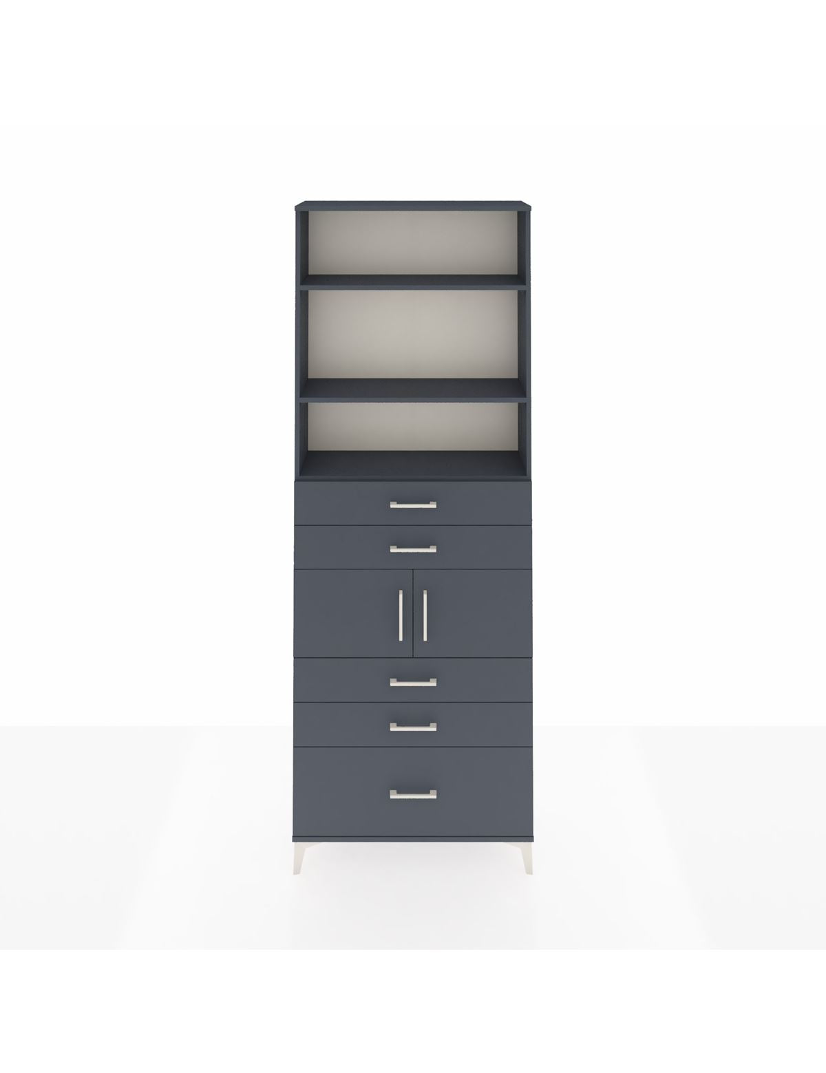 Arges Dolap 4 Raflı 5 Çekmeceli 2 Kapaklı 88x30x243 - S33M024V5A