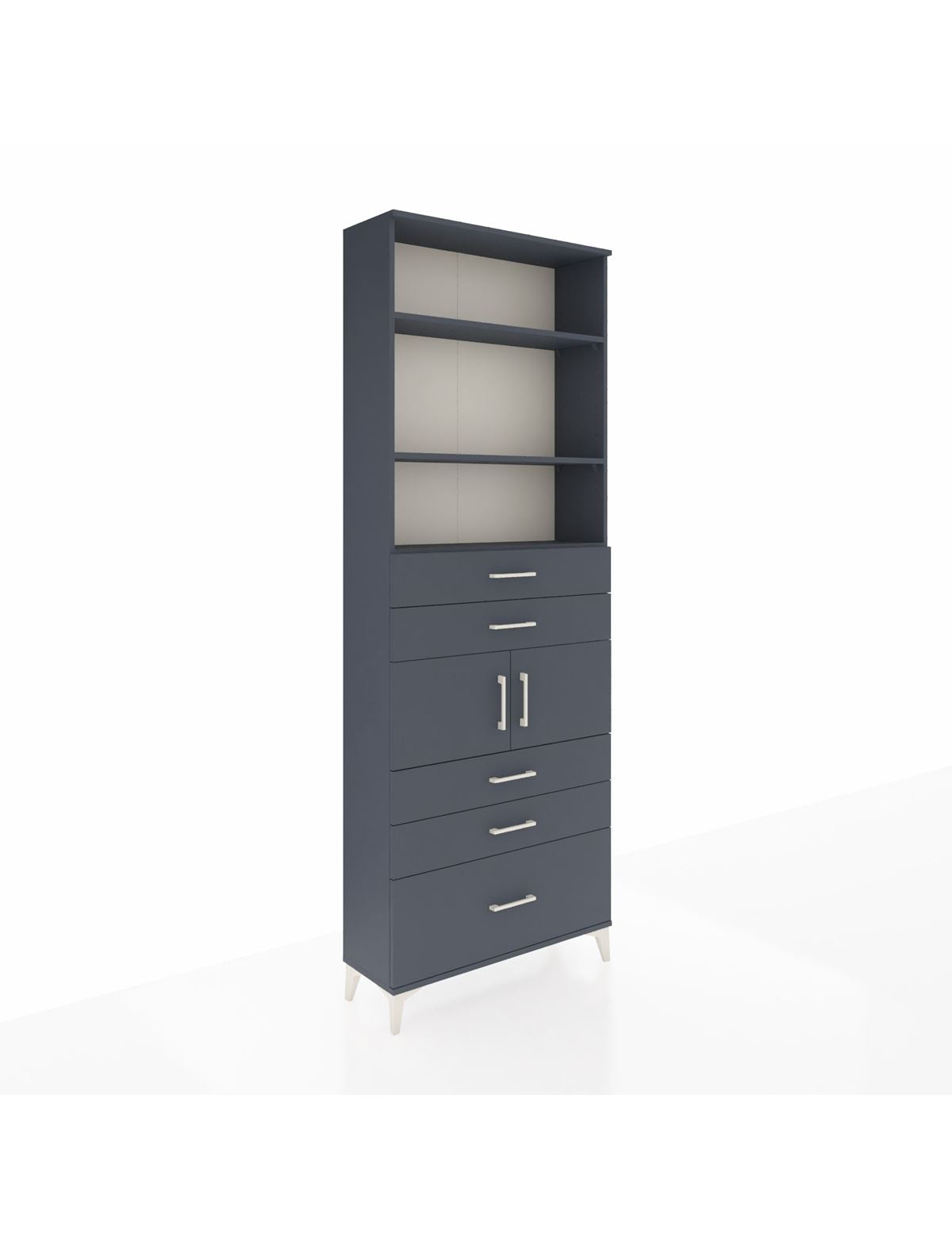Arges Dolap 4 Raflı 5 Çekmeceli 2 Kapaklı 88x30x243 - S33M024V5A