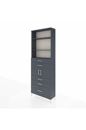 Arges Dolap 4 Raflı 5 Çekmeceli 2 Kapaklı 88x30x243 - S33M024V5A