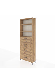 Arges Dolap 4 Raflı 5 Çekmeceli 2 Kapaklı 88x30x243 - S33M024V9A