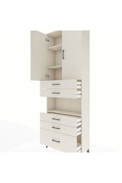 Arges Dolap 4 Raflı 5 Çekmeceli 2 Kapaklı 88x30x243 - S33M025V1A