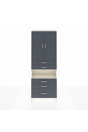 Arges Dolap 4 Raflı 5 Çekmeceli 2 Kapaklı 88x30x243 - S33M025V2A