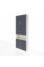 Arges Dolap 4 Raflı 5 Çekmeceli 2 Kapaklı 88x30x243 - S33M025V2A