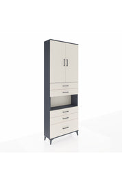 Arges Dolap 4 Raflı 5 Çekmeceli 2 Kapaklı 88x30x243 - S33M025V4A