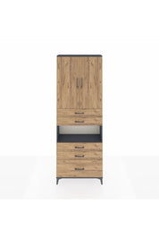 Arges Dolap 4 Raflı 5 Çekmeceli 2 Kapaklı 88x30x243 - S33M025V6A