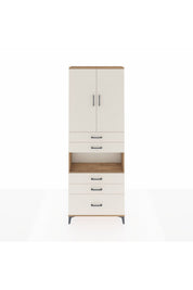 Arges Dolap 4 Raflı 5 Çekmeceli 2 Kapaklı 88x30x243 - S33M025V7A