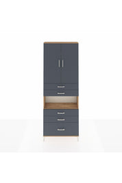 Arges Dolap 4 Raflı 5 Çekmeceli 2 Kapaklı 88x30x243 - S33M025V8A