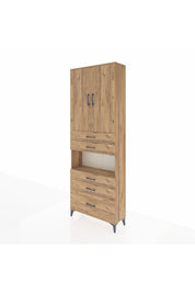 Arges Dolap 4 Raflı 5 Çekmeceli 2 Kapaklı 88x30x243 - S33M025V9A
