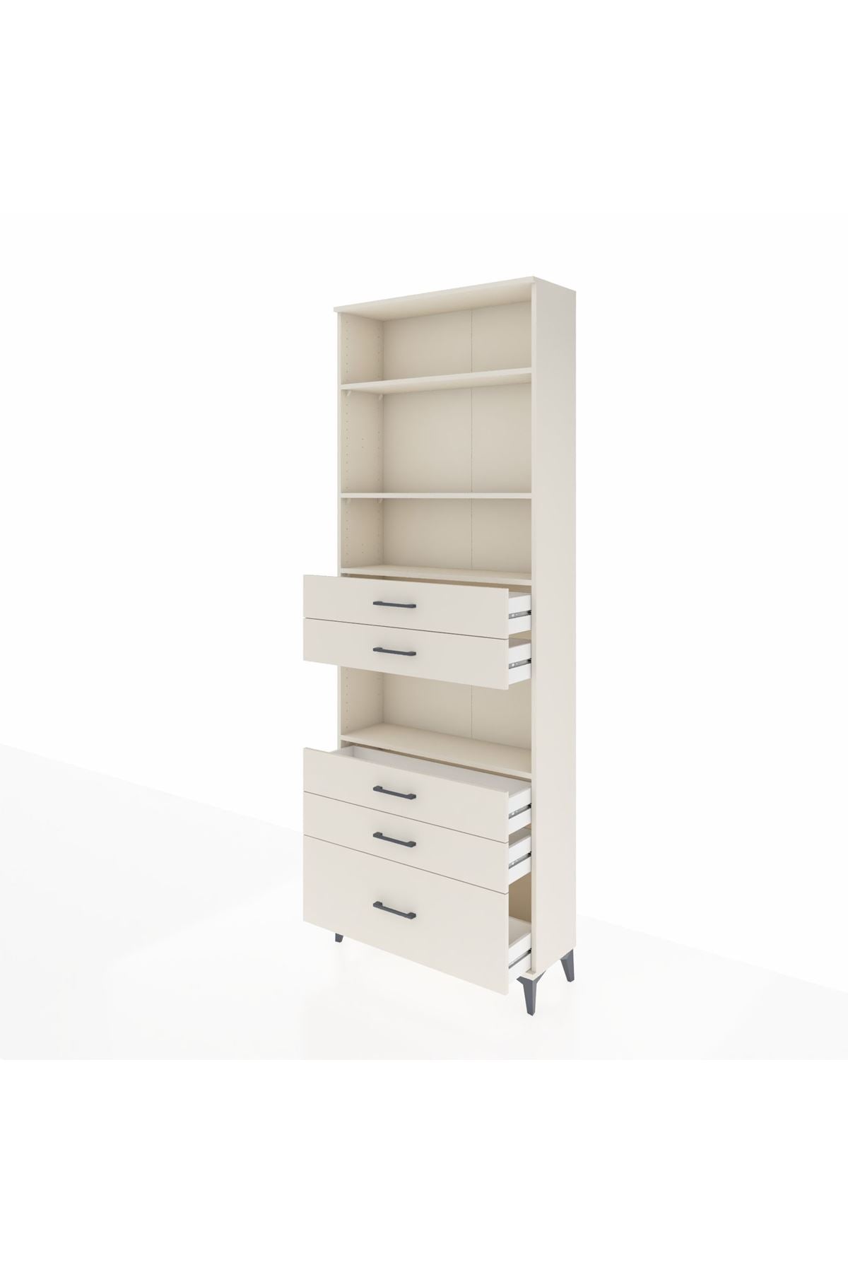 Arges Dolap 4 Raflı 5 Çekmeceli 88x30x243 - S33M026V1A
