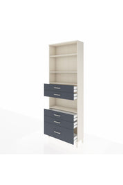 Arges Dolap 4 Raflı 5 Çekmeceli 88x30x243 - S33M026V2A