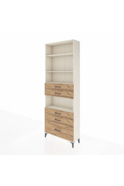 Arges Dolap 4 Raflı 5 Çekmeceli 88x30x243 - S33M026V3A
