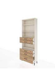 Arges Dolap 4 Raflı 5 Çekmeceli 88x30x243 - S33M026V3A