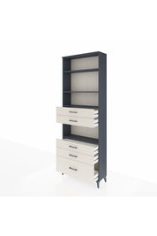 Arges Dolap 4 Raflı 5 Çekmeceli 88x30x243 - S33M026V4A