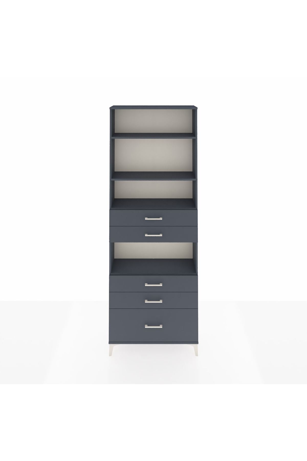 Arges Dolap 4 Raflı 5 Çekmeceli 88x30x243 - S33M026V5A
