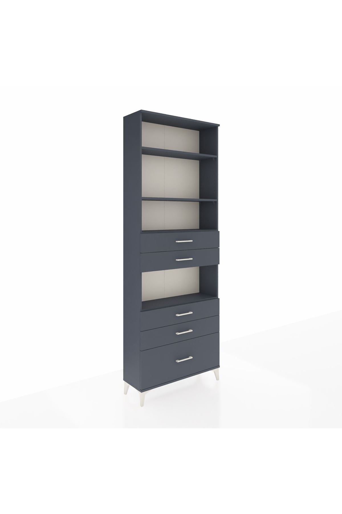 Arges Dolap 4 Raflı 5 Çekmeceli 88x30x243 - S33M026V5A