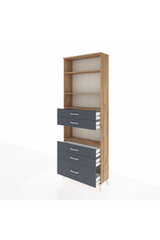 Arges Dolap 4 Raflı 5 Çekmeceli 88x30x243 - S33M026V8A