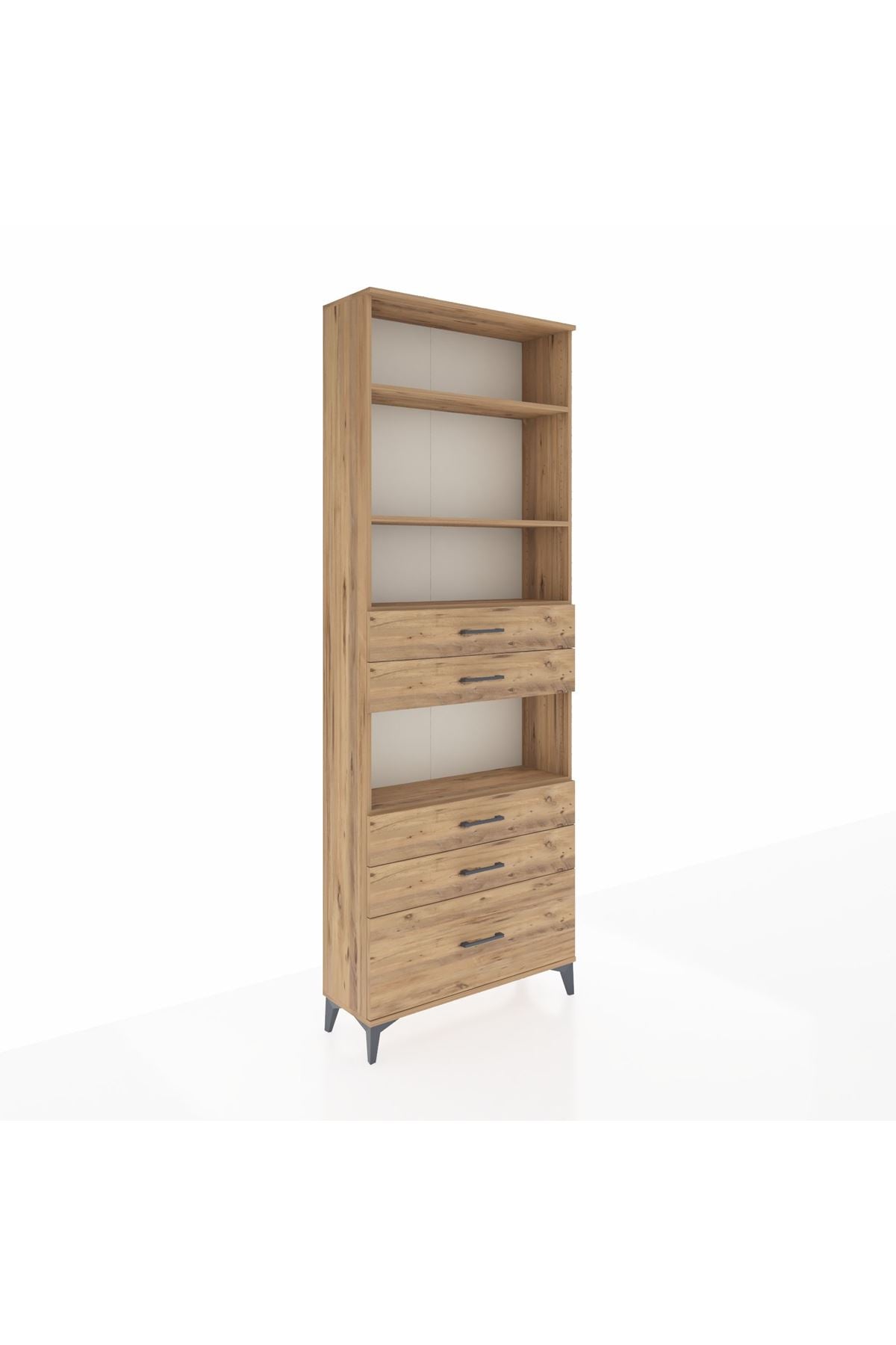 Arges Dolap 4 Raflı 5 Çekmeceli 88x30x243 - S33M026V9A