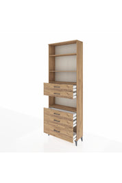Arges Dolap 4 Raflı 5 Çekmeceli 88x30x243 - S33M026V9A